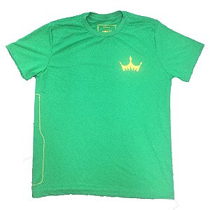 Camiseta MASCULINA Cerveja Império Lager verde com coroa estampada