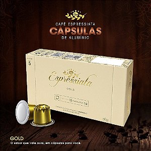 Café Espressiata Gold caixa com 10 cápsulas