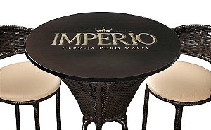 Conjunto Bistro Imperatriz com Tampo em MDF Cerveja Império Puro Malte