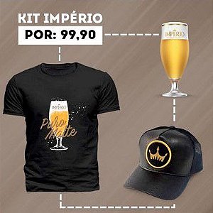 Kit Império - 1 Taça, 1 Boné Império, 1 Camiseta Império Puro Malte