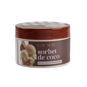 Esfoliante Corporal Sorbet de Coco Luv Skin – renovação suave e hidratação intensa