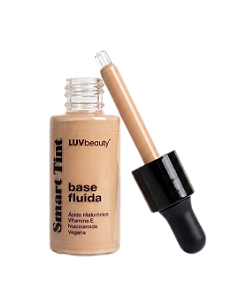 Base Smart Tint Luv Beauty – maquiagem fluida com ácido hialurônico e niacinamida
