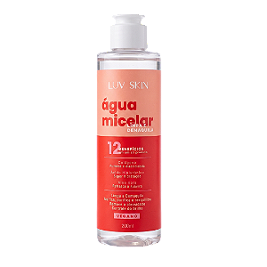 Água Micelar Luv Skin – limpeza profunda, hidratação e 12 benefícios em 1