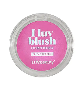 BAZAR - Blush Cremoso Vegano Luv Beauty - Cor Rose