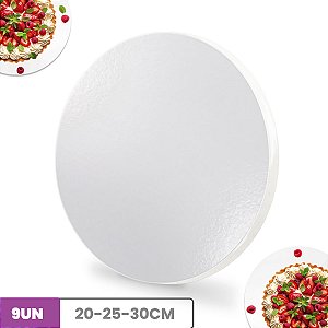 Tabuleiro Para Bolo em MDF 9mm Kit C/ 9 Tabua de Confeitaria
