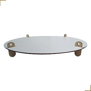 Bandeja Para Bolo em MDF Branco Kit C/3 com Pés Desmontáveis