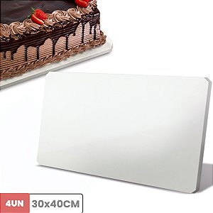 Tabuleiro Para Bolo em MDF 6mm Kit C/ 4 Tabua de Confeitaria