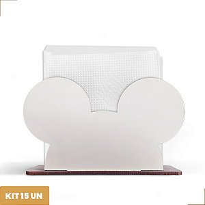 Porta Guardanapo Personagem Decoração Mdf 12cm Kit 15