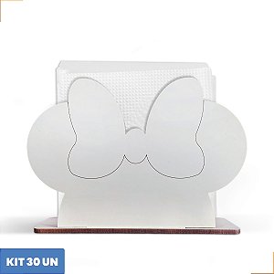 Porta Guardanapo Personagem Decoração Mdf 12cm Kit 30