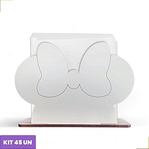 Porta Guardanapo Personagem Decoração Mdf 12cm Kit 45