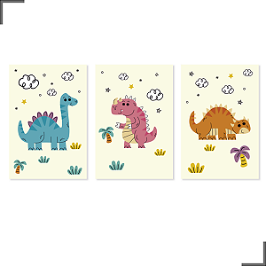 DUPLICADO - Placa Quadro Para Decoração De Quarto Infantil e Criança 30x20 cm Kit Com 3 Astronauta