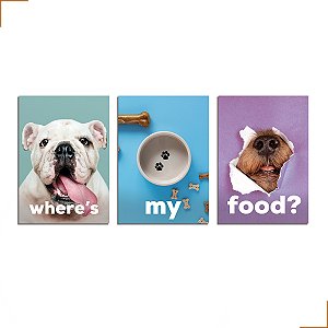 Placa Quadro Decorativo Pet Lovers Dog Estimação Em MDF 30x20cm Kit 3 Modelo 4