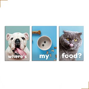 Placa Quadro Decorativo Pet Lovers Dog Estimação Em MDF 30x20cm Kit 3 Modelo 5