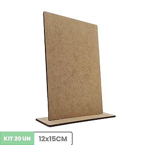 Display Totem Kit 20 MDF 10x15cm c/ Base Cenário Troféu