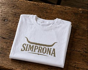 TSHIRT SIMPRONA BRANCA CAMURCA VERDE