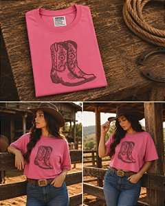 CROPEED OVERSIZE BOTINHA ROSA BEBE