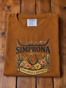 TSHIRT FERRADURA SIMPRONA MARROM