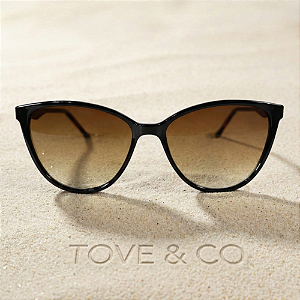 Óculos de Sol Feminino Copacabana Marrom Brilho – UV400 | TOVE & CO