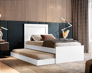 Bicama Luara 100% MDF Solteiro com Auxiliar