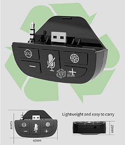 Adaptador P2 Controlador De Áudio Para Controle Xbox Series e Xbox One •