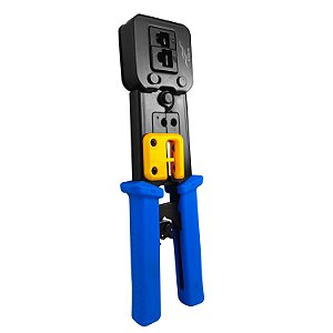 Alicate Crimpagem De Cabos Conector Rj45 Passagem Ez Crimp