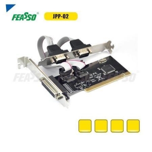 Placa PCI 2 Portas Seriais + 1 Porta Paralela JPP-02