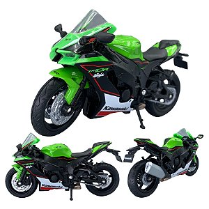 Miniatura Moto Kawasaki Ninja Zx-10r Coleção Ferro 1:18
