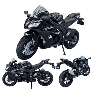 Miniatura Moto Kawasaki Ninja Zx-10rr Coleção Ferro 1/18