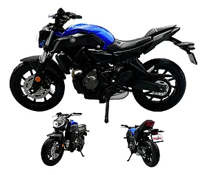 Miniatura Moto Yamaha Mt-07 1:18 Coleção Naked
