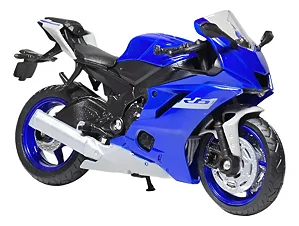 Moto Miniatura Yamaha Yzf-r6 Coleção Ferro Escala 1:18