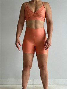 Short Básico Alta Compressão, Top Alça Fina