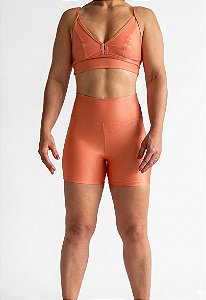 Short Básico Alta Compressão, Top Alça Fina