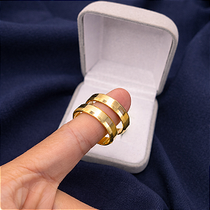 Par de Alianças Chanfradas 5mm | Elegância Clássica
