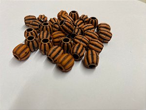 10 Miçangas de Pesca Pitanga Caramelo