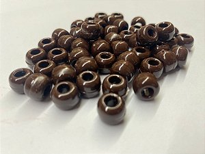 10 Miçangas Tererê Marrom 10mm para Pesca