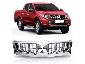 Grade Radiador Mitsubishi l200 Triton 2016 2017 2018 2019 Cromada