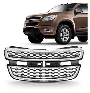 Grade Dianteira Chevrolet S10 2013 2014 2015 2016 2017 Com Friso Cromado