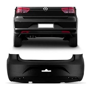 Parachoque Traseiro Volkswagen Fox 2015 2016 2017 2018 2019 2020 2021 2022 Com Furo Refletor