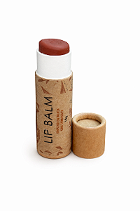 Lip Balm Natural Vegano com Cor Terracota – Hidratação, Proteção e Cor Natural