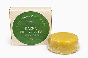 Hidratante Corporal em Barra Natural de Melaleuca, Alecrim e Lavanda – Hidratação Intensa e Proteção da Pele