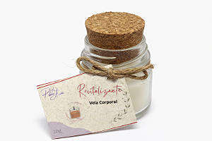 Vela Corporal Revitalizante de Capim Limão e Alecrim – Energia, Frescor e Hidratação da Pele