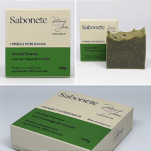 Sabonete Natural Vegano de Hortelã Pimenta – Frescor, Purificação e Equilíbrio da Pele
