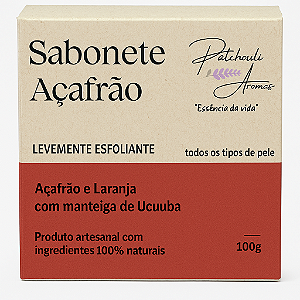 Sabonete Natural Vegano de Açafrão, Laranja e Manteiga de Ucuuba – Nutrição, Renovação e Luminosidade