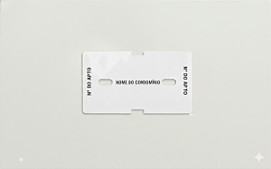 Cartão para Trava de Carrinho de Compras (PERSONALIZADO)