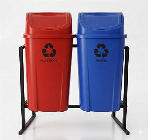 Lixeira Para Coleta Seletiva 60L