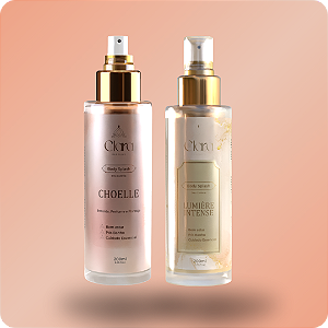 Kit 2 Body Splash 200ml (Choelle & Lumière Intense) - Clara Parfums
