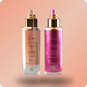 Kit 2 Body Splash 200ml (Nova Glow & Le Secret) - Clara Parfums