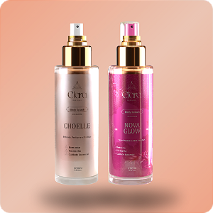 Kit 2 Body Splash 200ml (Nova Glow & Choelle) - Clara Parfums