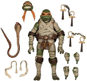 Action Figure Michelangelo TMNT Monster A Múmia - Neca Toys