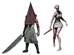 Action Figures Silent Hill Pyramid Head e Nurse